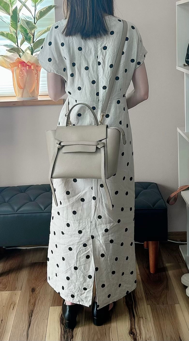 【美品】CELINE セリーヌ　ベルトバッグ　ライトトープ